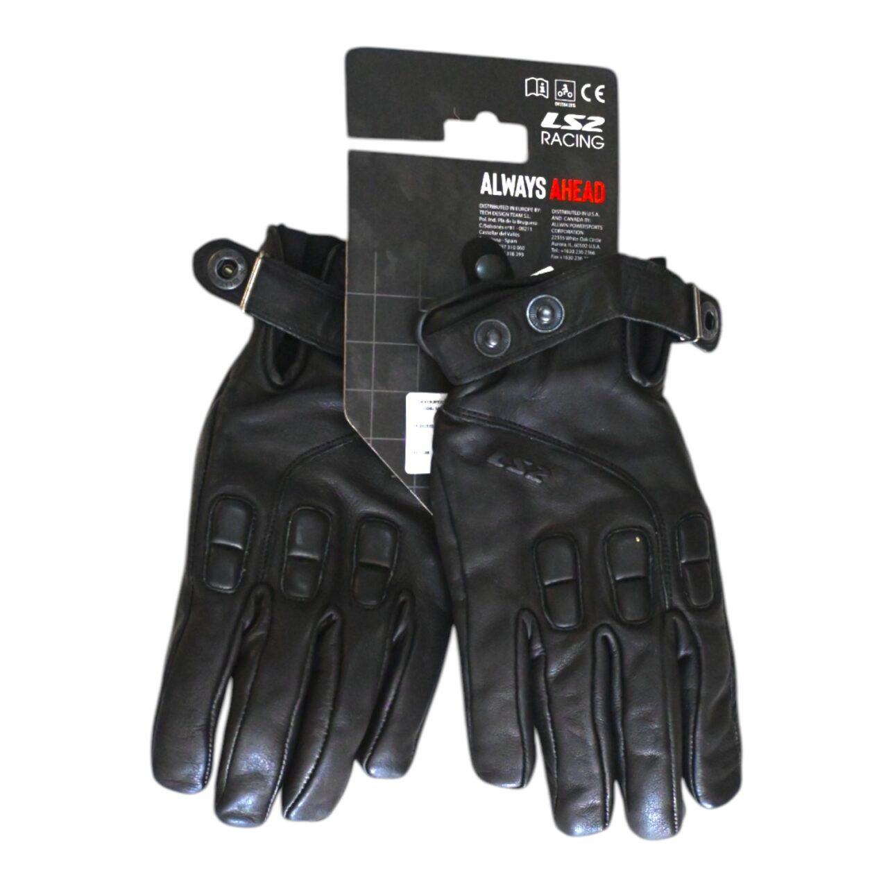 Guante Para Moto De Cuero Con Protecciones Ls2 Jazz